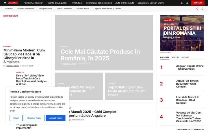 Snímek obrazovky anunt9.ro