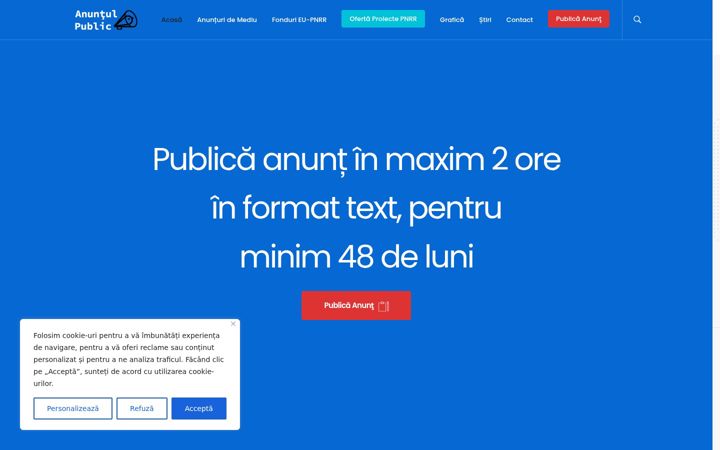Snímek obrazovky anuntulpublic.ro