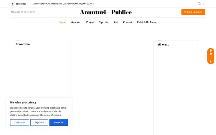 Screenshot of anunturi-publice.ro