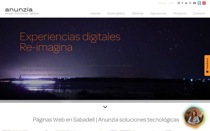 Screenshot of anunzia.com