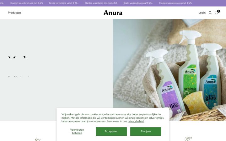 Screenshot of anura-shop.com