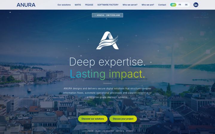Screenshot of anura.biz