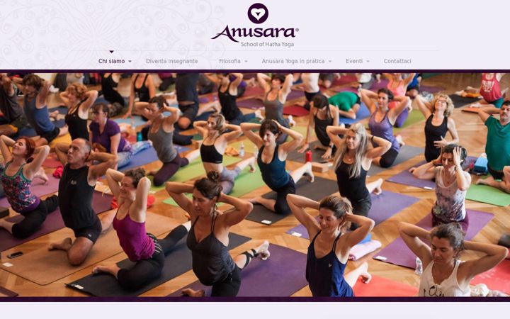 Captura de pantalla de anusarayoga.it