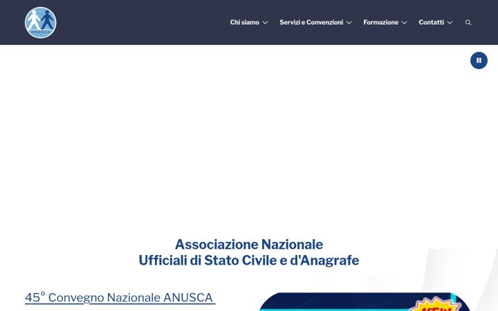 Screenshot of anusca.it