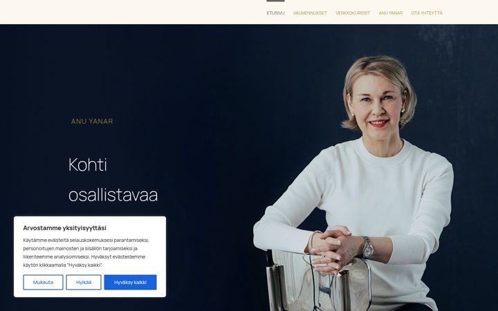 Screenshot of anuyanar.fi