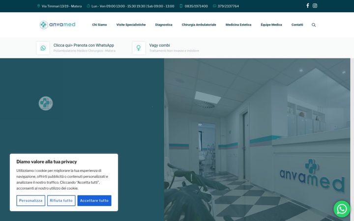Screenshot of anvamed.it