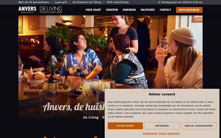 Screenshot of anvers.nl