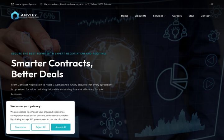 Screenshot ta' anvify.com