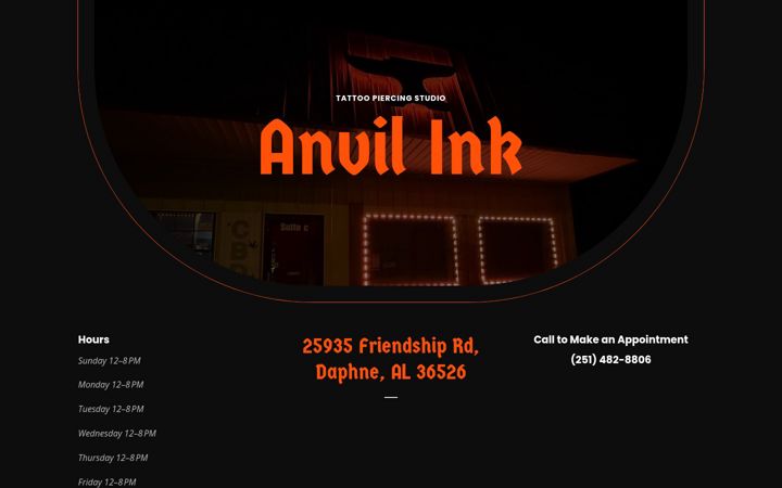 Screenshot of anvilinkstudio.com