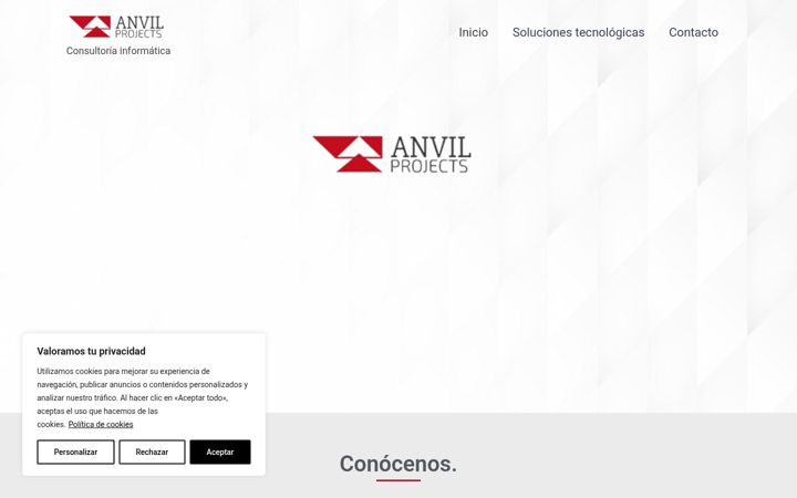 Screenshot ta' anvilprojects.es