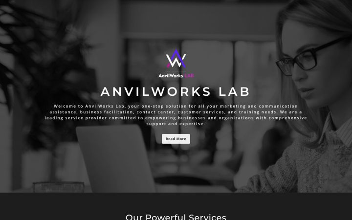 Screenshot of anvilworkslab.com