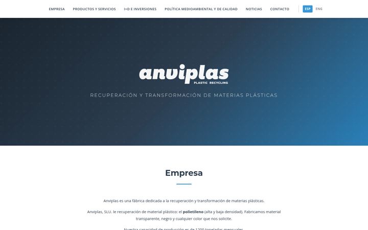 Screenshot of anviplas.es