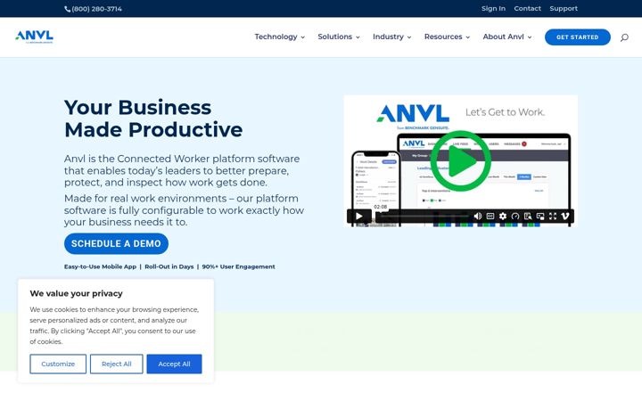 Kuvakaappaus sivustosta anvl.com