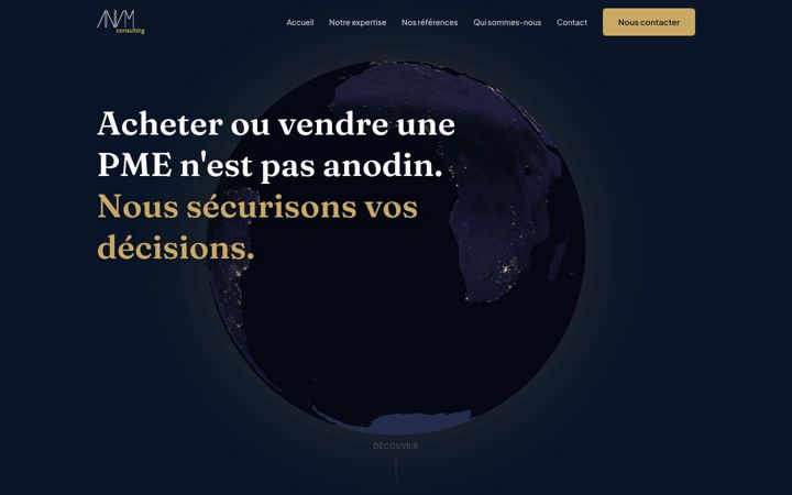 Captura de pantalla de anvmconsulting.com