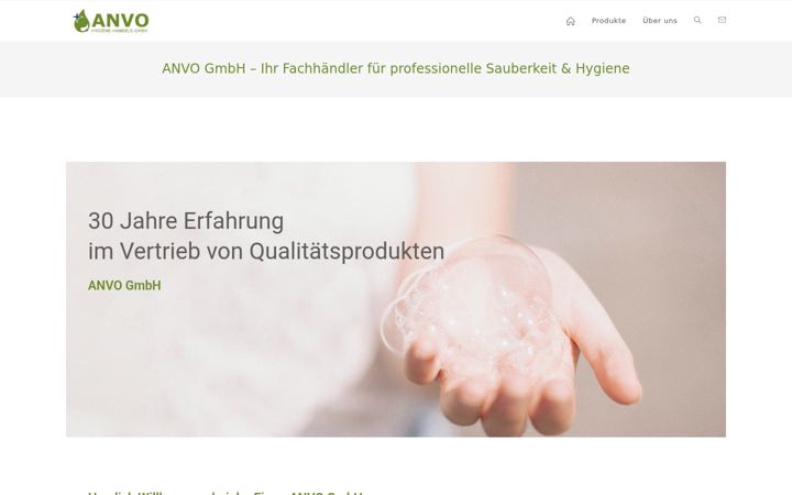 Captura de pantalla de anvo-gmbh.de