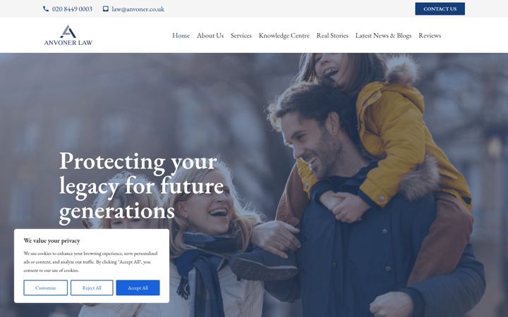 Screenshot di anvoner.co.uk