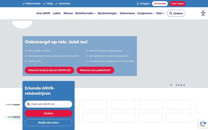 Screenshot of anvr.nl