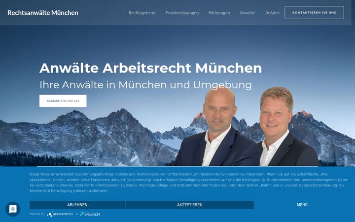 Screenshot di anwaelte-arbeitsrecht-muenchen.de