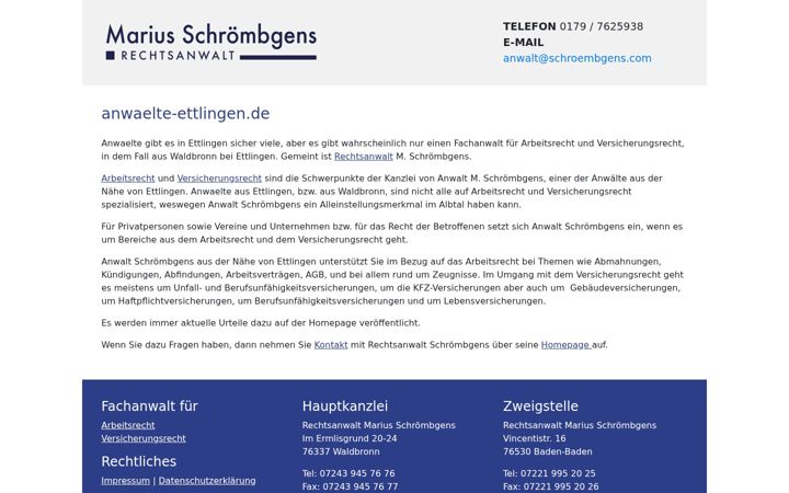 Screenshot di anwaelte-ettlingen.de