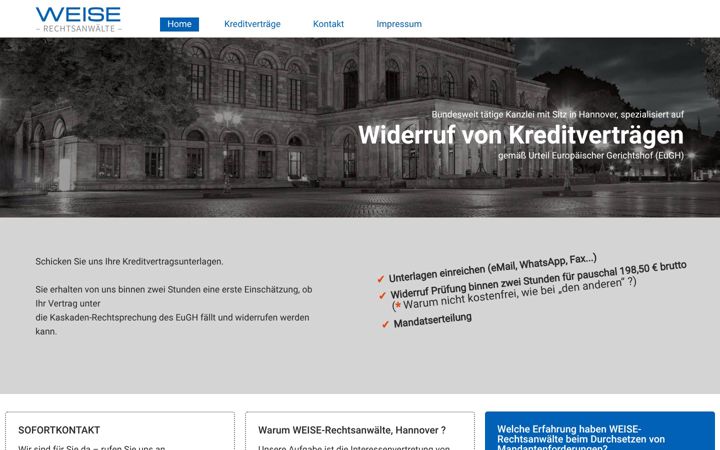 Screenshot di anwaelte-fuer-kreditwiderruf.de