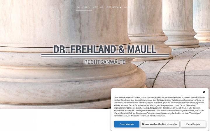 Kuvakaappaus sivustosta anwaeltemuenchen.com