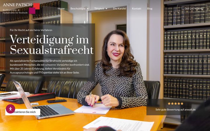 Screenshot of anwaeltin-sexualstrafrecht.de