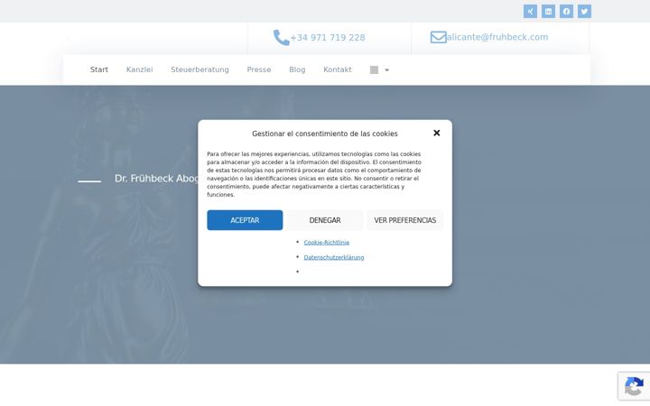 Kuvakaappaus sivustosta anwalt-alicante.com