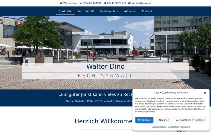 Screenshot of anwalt-dino.de
