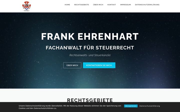 Snímek obrazovky anwalt-ehrenhart.de