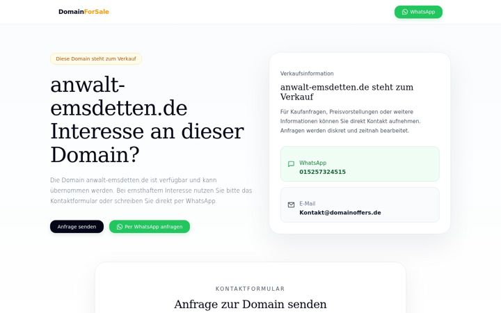 Screenshot of anwalt-emsdetten.de
