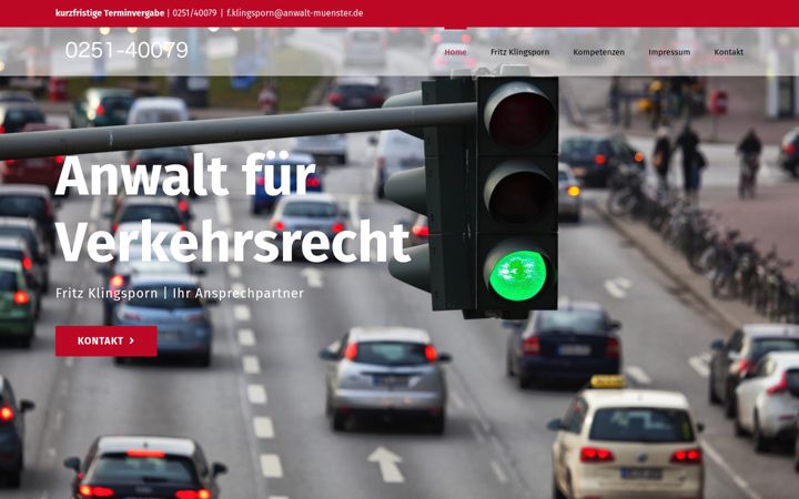 Captura de ecrã de anwalt-fuer-verkehrsrecht-muenster.de