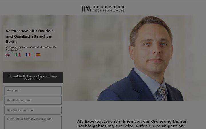 Capture d'écran de anwalt-handelsrecht-gesellschaftsrecht.de