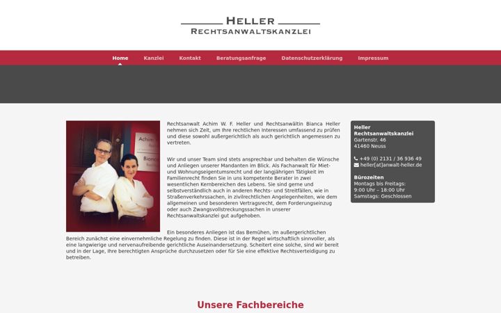 Screenshot of anwalt-heller.de