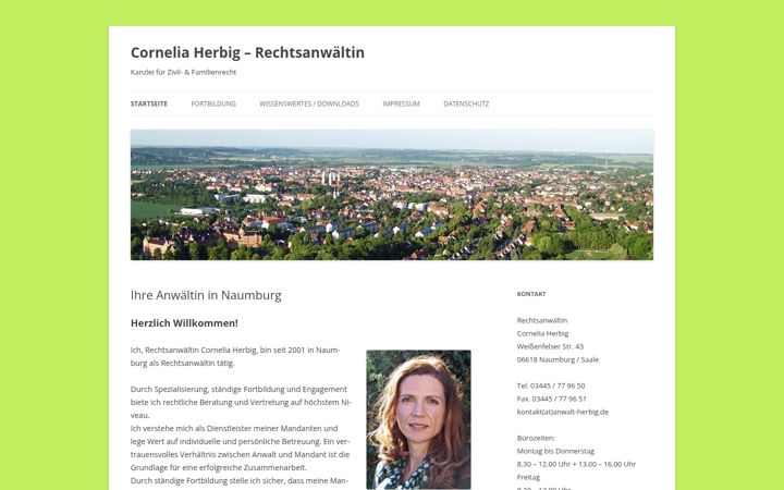 Screenshot of anwalt-herbig.de