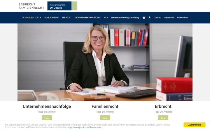 Ekraanipilt saidist anwalt-jorzik.de