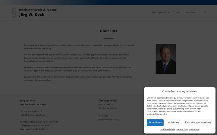 Screenshot of anwalt-koch-berlin.de