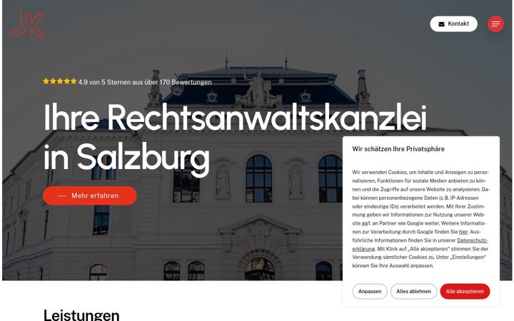 Screenshot of anwalt-koman.at