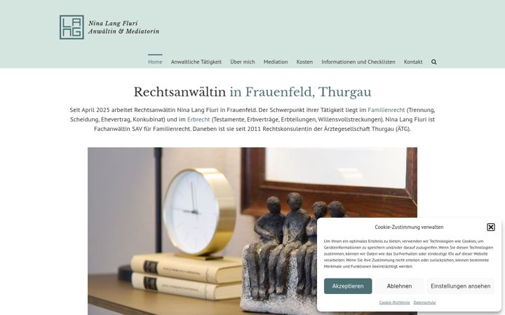 Ekraanipilt saidist anwalt-lang.ch