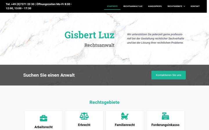 Snimka zaslona za anwalt-luz-riedlingen.de