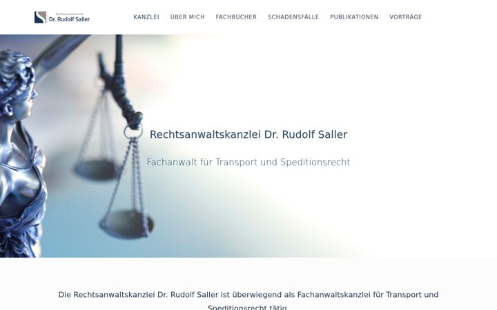 Captură de ecran a anwalt-saller.de