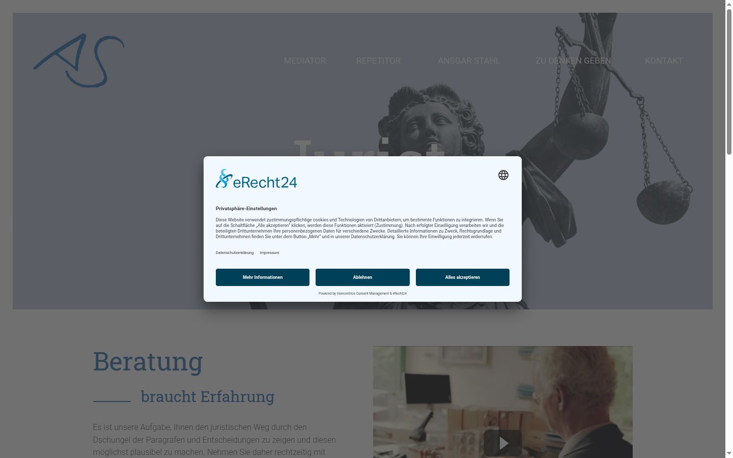 Screenshot tal-banner tal-kunsens muri qabel kwalunkwe interazzjoni