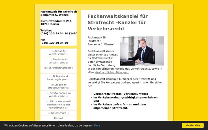 Screenshot of anwalt-verkehrsrecht-berlin.eu