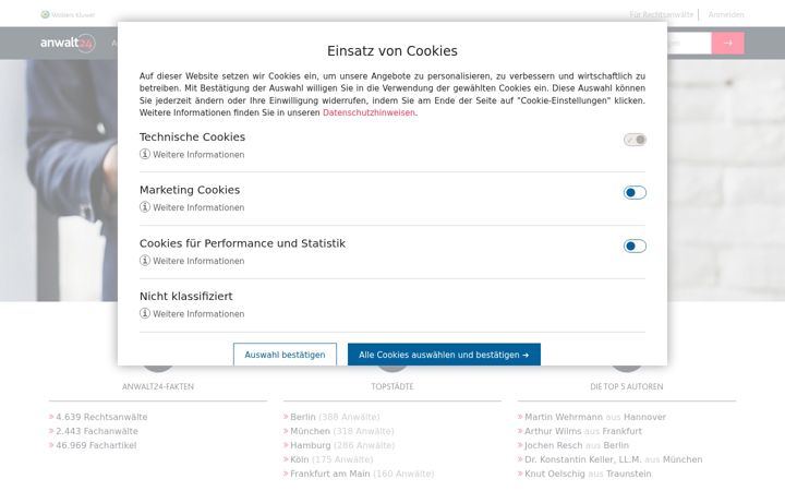 Screenshot of anwalt24.de