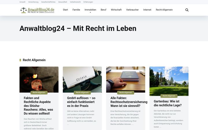 Screenshot of anwaltblog24.de