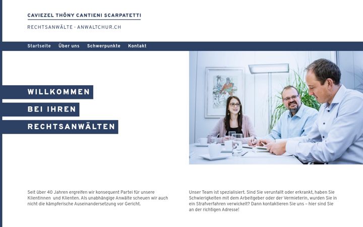 Screenshot of anwaltchur.ch