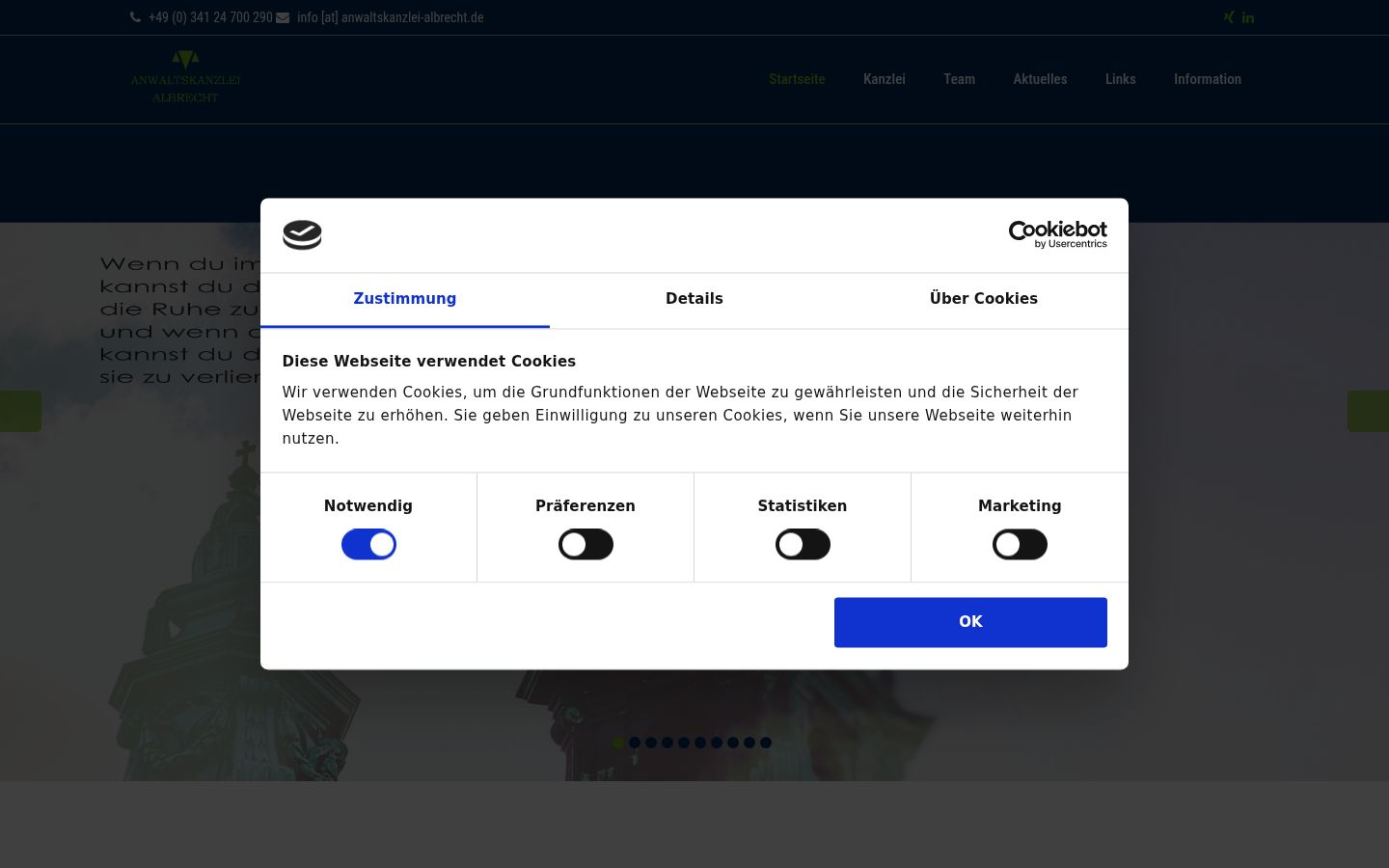 Zrzut ekranu banera zgody wyświetlanego przed jakąkolwiek interakcją