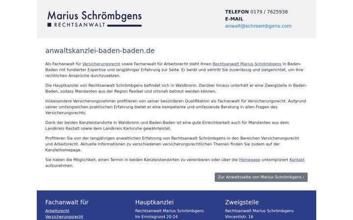 Screenshot of anwaltskanzlei-baden-baden.de