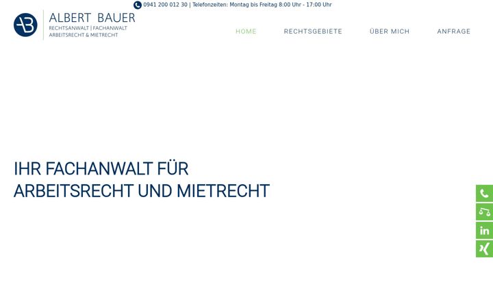 Screenshot of anwaltskanzlei-bauer.de