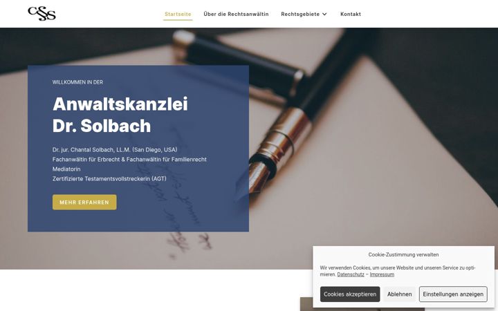 Screenshot of anwaltskanzlei-dr-solbach.de