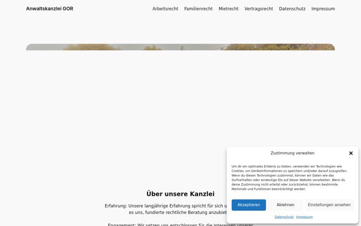 Screenshot of anwaltskanzlei-gor.de